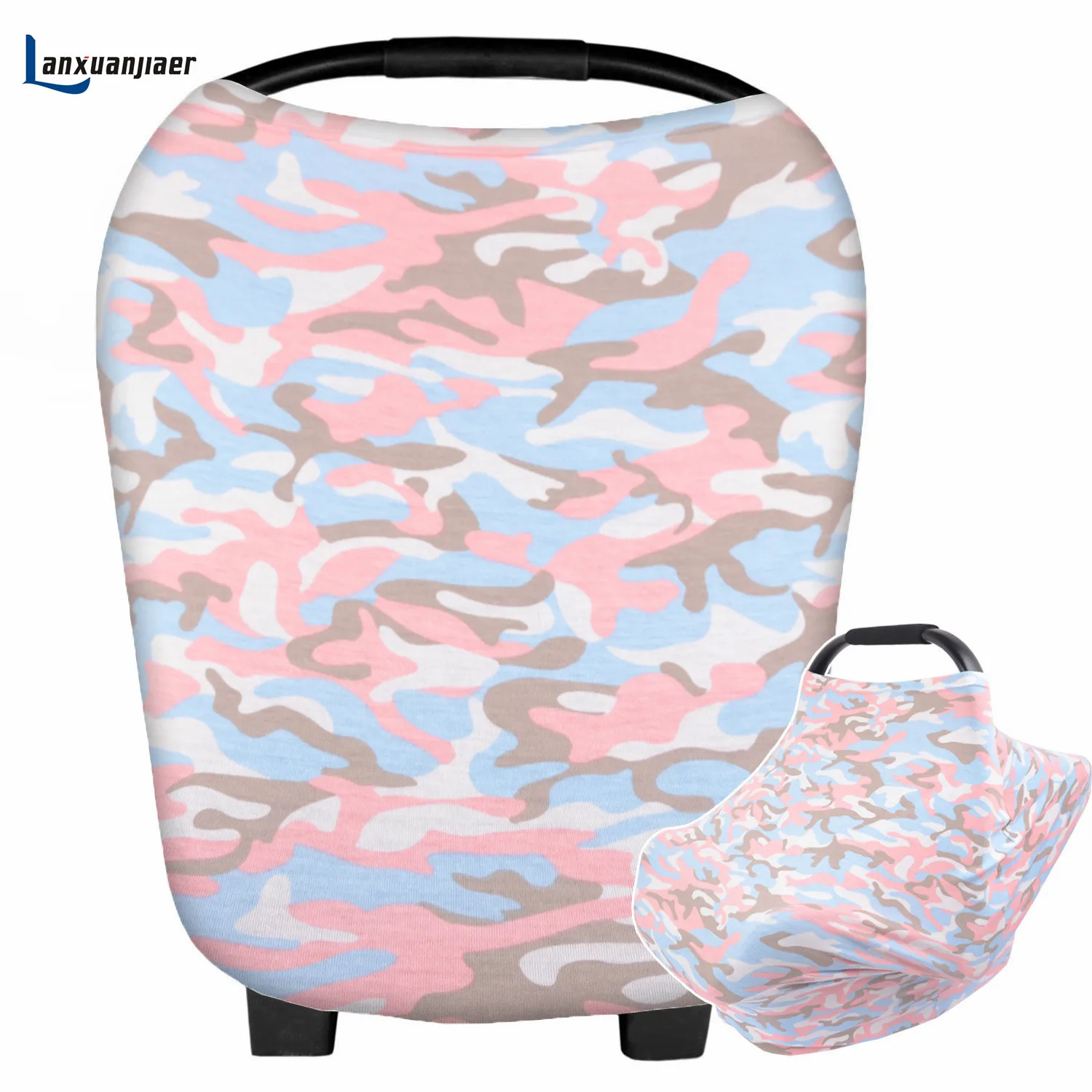 Multi Use Breastfeeding Nursing Cover printed pattern Car Seat Canopy
