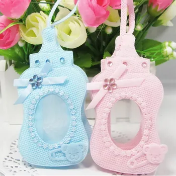 

CFen A's Baby Shower Favor Bags Gifts Candy Box Feed-bottle style Candy bag with sling For Guest Party Decoration 12pcs/lot