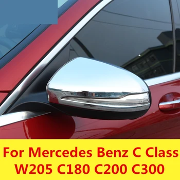 

Car Rear-view Mirror Covers Shell Rearview Mirror Edge Guards Cover Exterior For Mercedes Benz C Class W205 C180 C200 C300