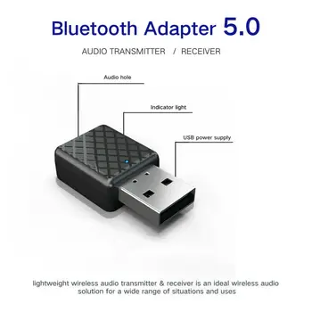 

Wireless Bluetooth 3.5mm AUX Audio Transmitter Receiver Multipoint Music Adapter