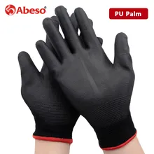 1 пара рабочих перчаток безопасности PU ладони водонепроницаемые маслостойкие дышащие износостойкие ремонтные сварочные рабочие перчатки для защиты рук