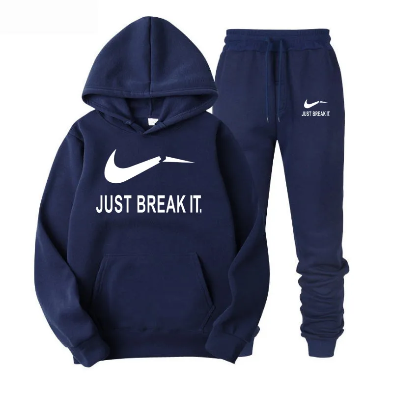 

New 2019 Hot buy tracksuit men hoodies+pants chandal hombre tracksuit winter Fleece thermal underwear Men's/women's Hoodies suit