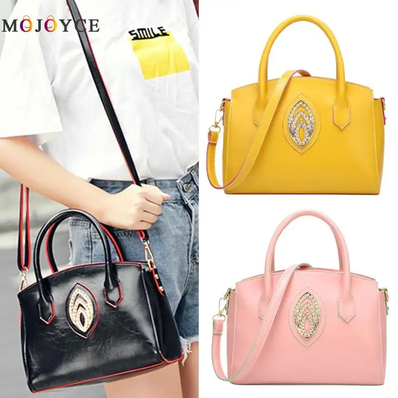 Beste Luxe Merk Elegante OL Dames Strass Handtassen PU Leer Vrouwelijke Schoudertas Vrouwen Tote bolsos mujer de marca famosa 2018