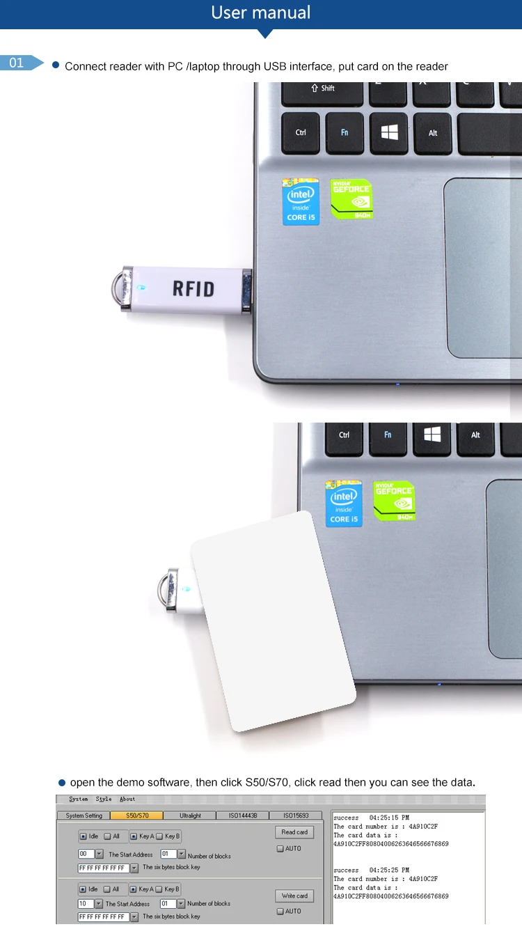 RFID usb mini card reader