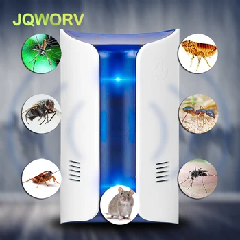 

Indoor Electronic ultrasonic wave Pest Repeller Double speaker Night light Intelligent frequency pest reject mouse cockroach