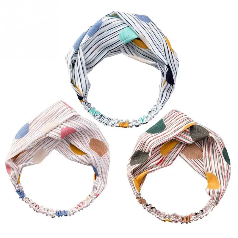 

Fashion Floral Knot Headband Turban Elastic Hairband Head Wrap Hair Accessories for Women Girls Makeup Headwear Accessories