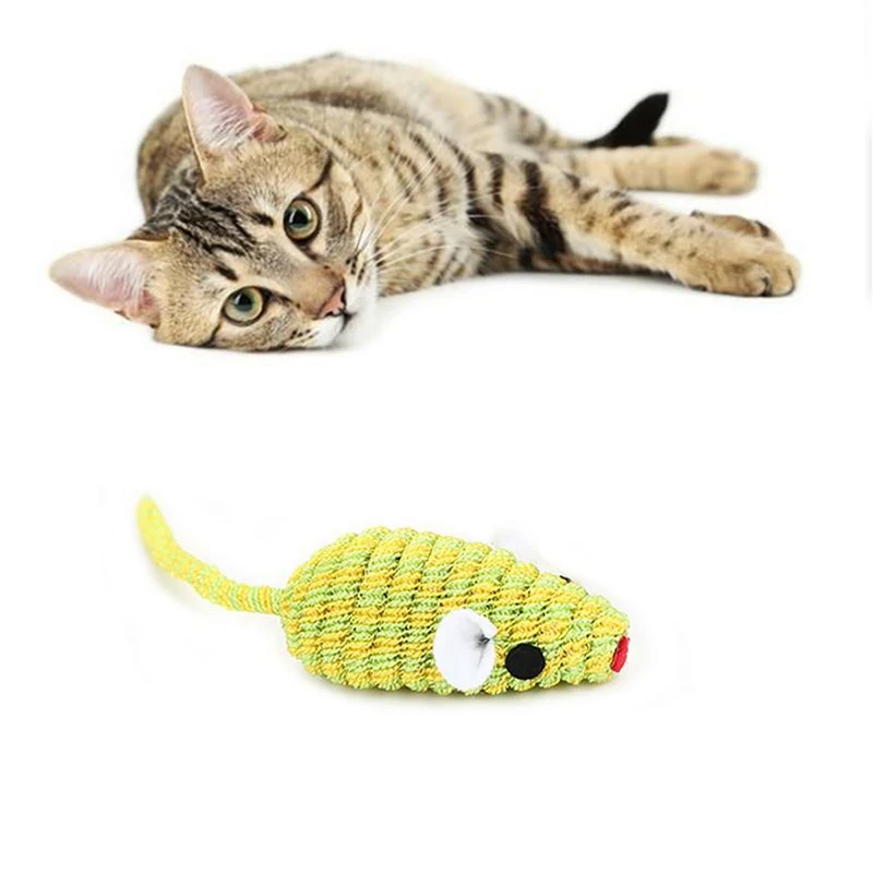 

Cat Elastic Thread Mouse Shaped Toy for Solving Boredom Tease Cats Exercise Scratch Toy