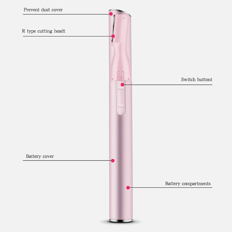Eyebrow Trimmer Electric Face Brows Hair Remover Epilator Lipstick Shape Mini Eyebrow Shaver Instant Painless Portable Epilator
Eyebrow Trimmer Electric Face Brows Hair Remover Epilator Lipstick Shape Mini Eyebrow Shaver Instant Painless Portable Epilator