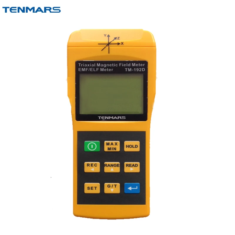 Ручной цифровой 3 осевой измеритель EMF TENMARS TM 192D детекторы электромагнитного