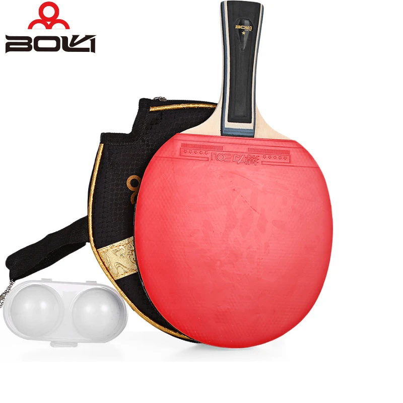 

BOER 7layers Blade Table Tennis Racket 2balls With Bag Easy Control High-end Ping Pong And Light Tip Heavy Handle Paddle Bat