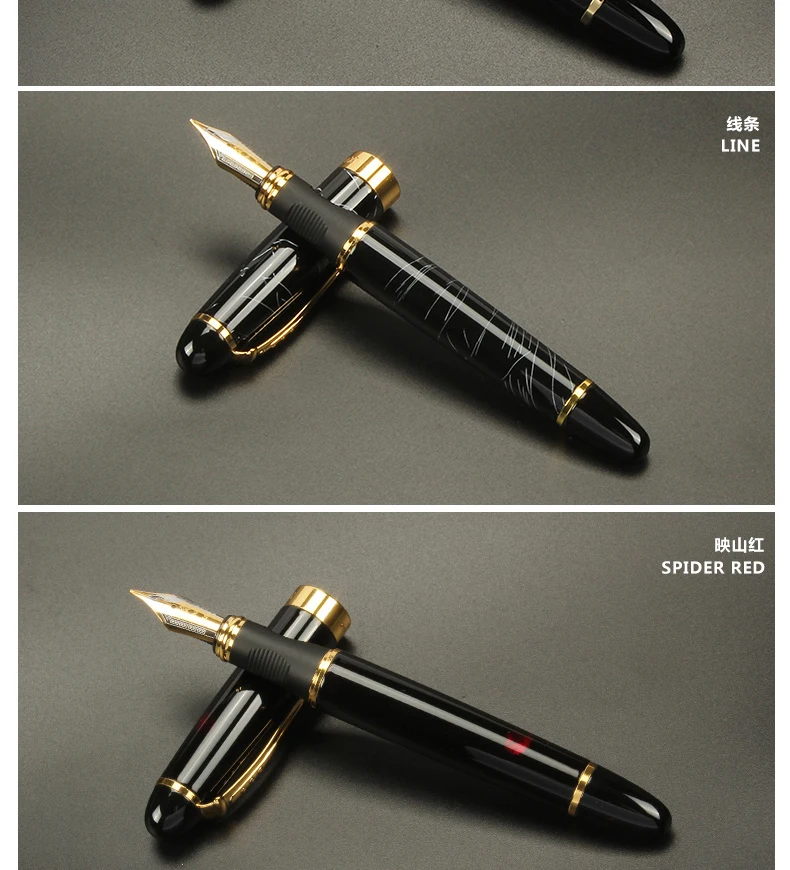 Jinhao X450 18 КГП 0,5 мм перо с широким основанием перьевая ручка для письма для офиса бизнес планирования школьные принадлежности канцелярские товары