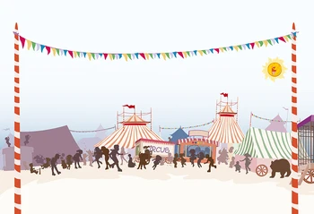 

Circus Tent Carnival Theme Backdrop photography filming Baby Shower Children Birthday Party Decorations Photo Booth Studio Props