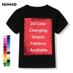 24 Patterns Animal Owl Cat Cartoon Super Hero Sequin Kids T shirt Discoloration Reversible Sequined Tops Tee Shirts Boys Girls 24 Patterns Animal Owl Cat Cartoon Super Hero Sequin Kids T shirt Discoloration Reversible Sequined Tops Tee Shirts Boys Girls