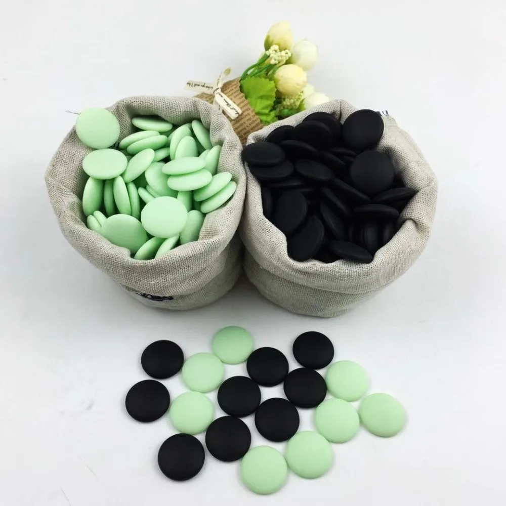 BSTFAMLY Go Chess Pieces 2.2cm For 19 Road 361Pcs No Chessboard Chinese Old Game of Go Weiqi Melamine Checkers Children Gift GA0