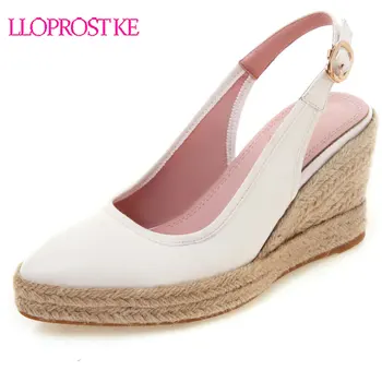 

Lloprost ke Female Summer New Fashion High Heels Waterproof Platform Sandals Sling Back Women's Shoes Wedge Single Shoes H434