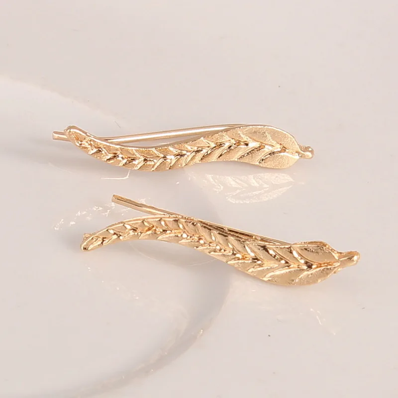 M MISM женские серьги корейский стиль золотой и серебряный цвета перо Pendientes лист Oorbellen Винтаж Серьги, ювелирные изделия
