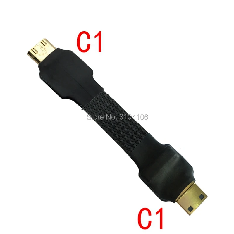 FPV Mini HDMI male to HDMI 2,0 Mini HDMI Micro HDMI экранированный FPC плоский кабель 5 см-50 см для аэрофотосъемка