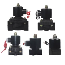 Новая одежда для маленькой девочки 2 way Латунь катушка воздушный Газ Вода пластиковый электромагнитный клапан 1/" 3/8" 1/" 3/4" " 1,2'' нормально закрытый инженерный пластик клапан