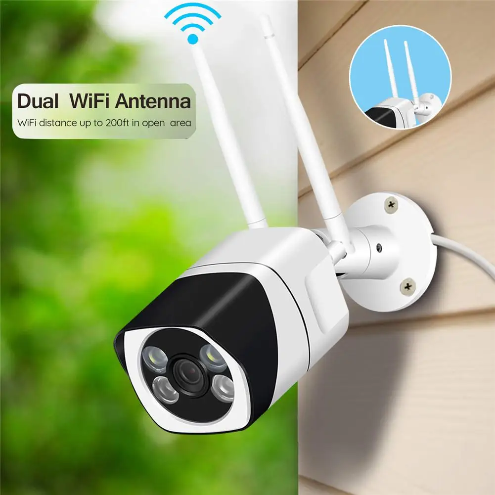 

Outdoor WiFi Security Camera 1080P Wireless IP Camera with Clear Night Vision Motion Detection