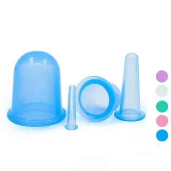 

1 Set Silicone Massage Cupping Cups Set Small Cups Anti Cellulite Vacuum Cups 2JY4
