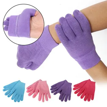 

Women Beauty Gel Spa Silicone Gloves Soften Whiten Exfoliating Moisturizing Treatment Hand Mask Care Repair