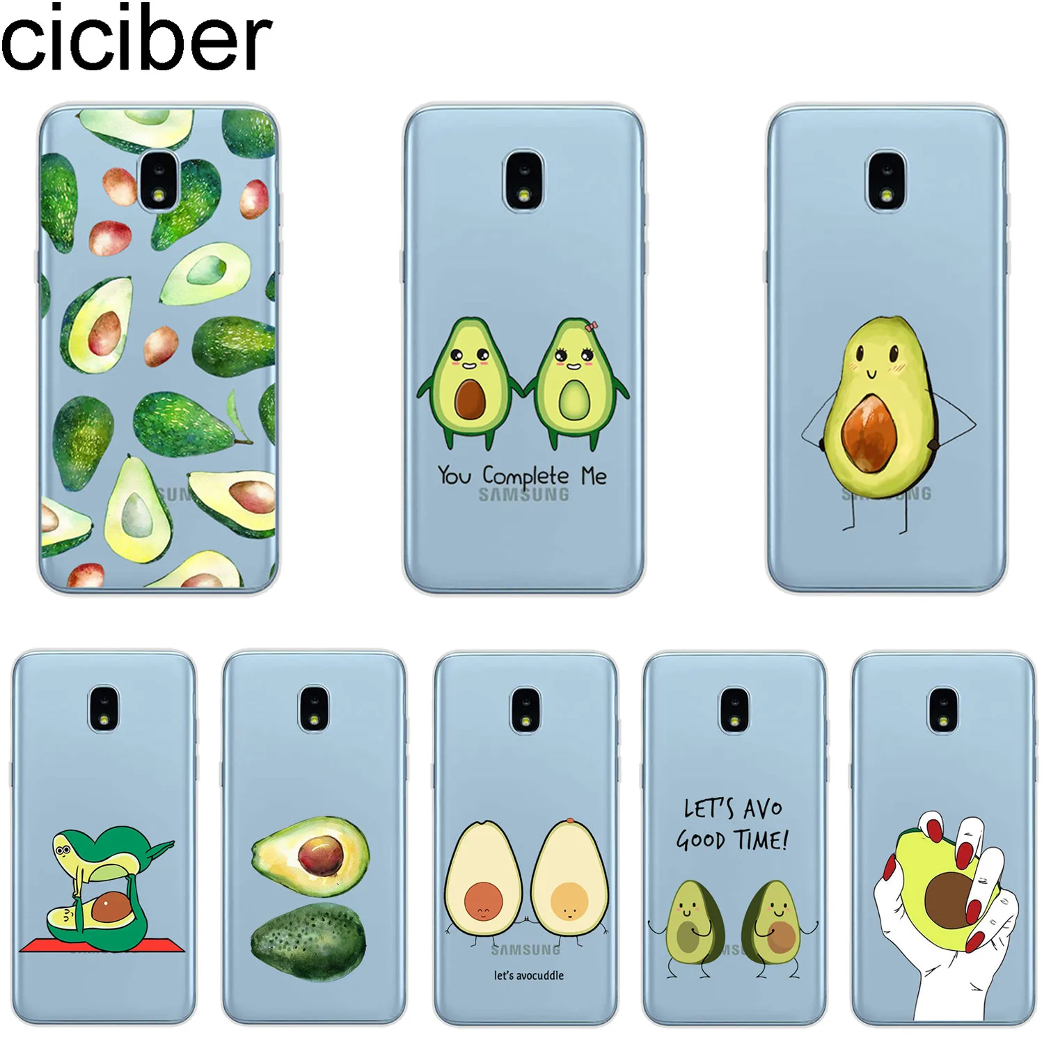 

ciciber Fruit Avocado for Samsung Galaxy J6 J5 J7 J8 J1 J2 J3 J4 Pro Plus Core Prime mini 2017 2018 2016 Soft TPU Phone Cases
