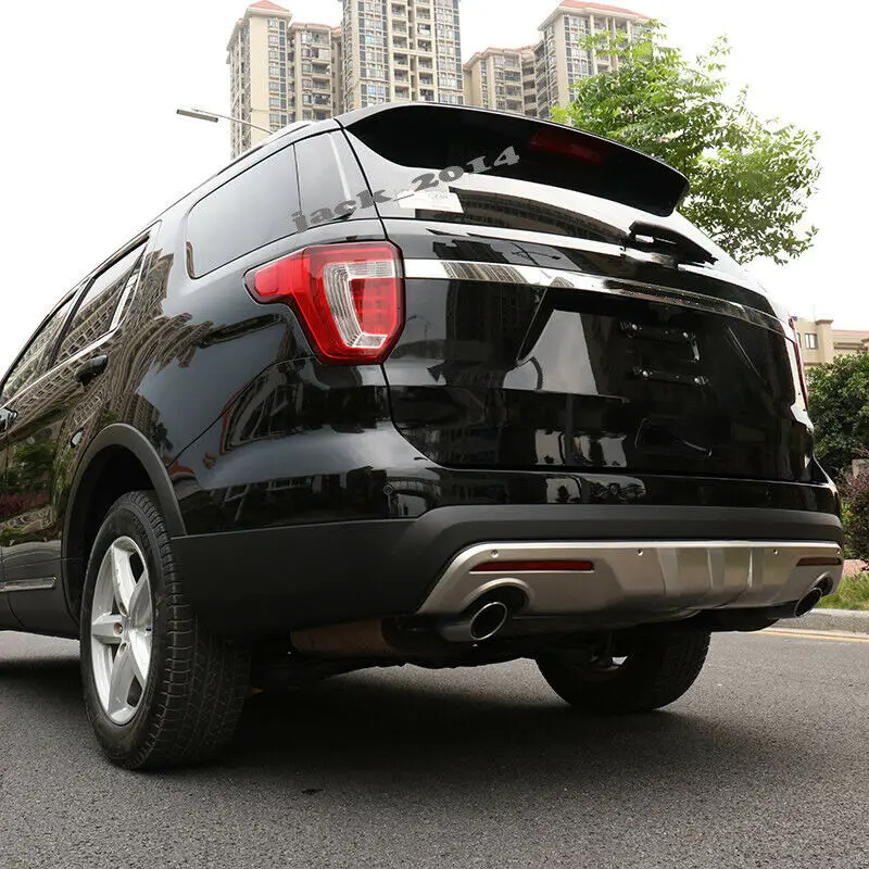 Защита от скольжения на бампер из нержавеющей стали, защитная пластина, пригодная для Ford Explorer