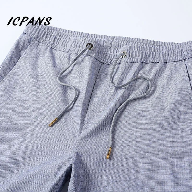 ICPANS Men Linen Casual Pants 2019 Spring Summer Joggers Mens New Fashion Thin Slim Fit Trousers Male Clothes Plus Size XXXL ICPANS Men Linen Casual Pants 2019 Spring Summer Joggers Mens New Fashion Thin Slim Fit Trousers Male Clothes Plus Size XXXL