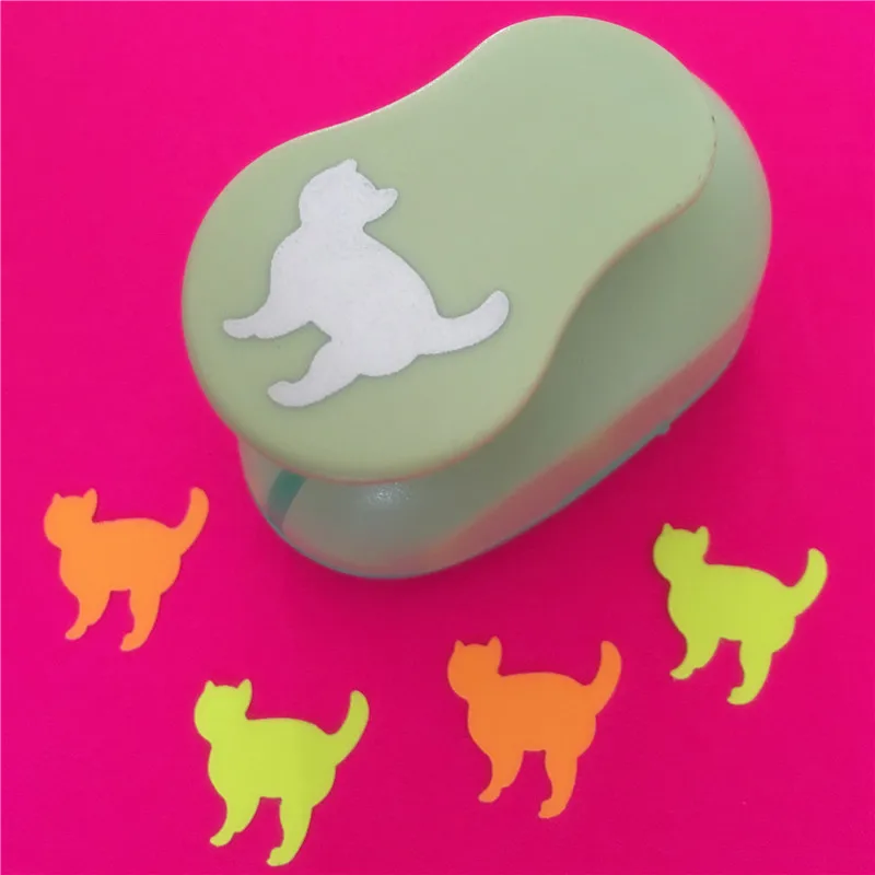 

Free Shipping 1"(2.5cm) Lovely Cat EVA foam punches paper punch for greeting card handmade DIY scrapbook craft punch machine