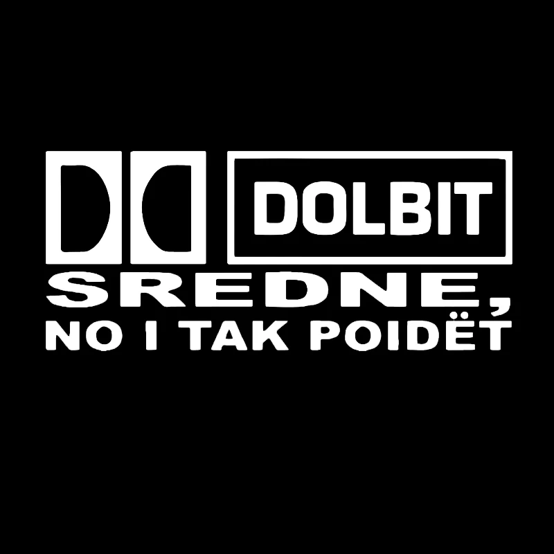Автомобильная Наклейка 3D 10 7*25 см DOLBIT SREDNE NO I TAK POIDET наклейка s смешная виниловая для