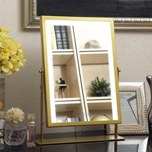 Голливудское светодиодное зеркало для макияжа с сенсорным экраном, профессиональный косметический зеркальный светильник s, светильник для красоты и здоровья