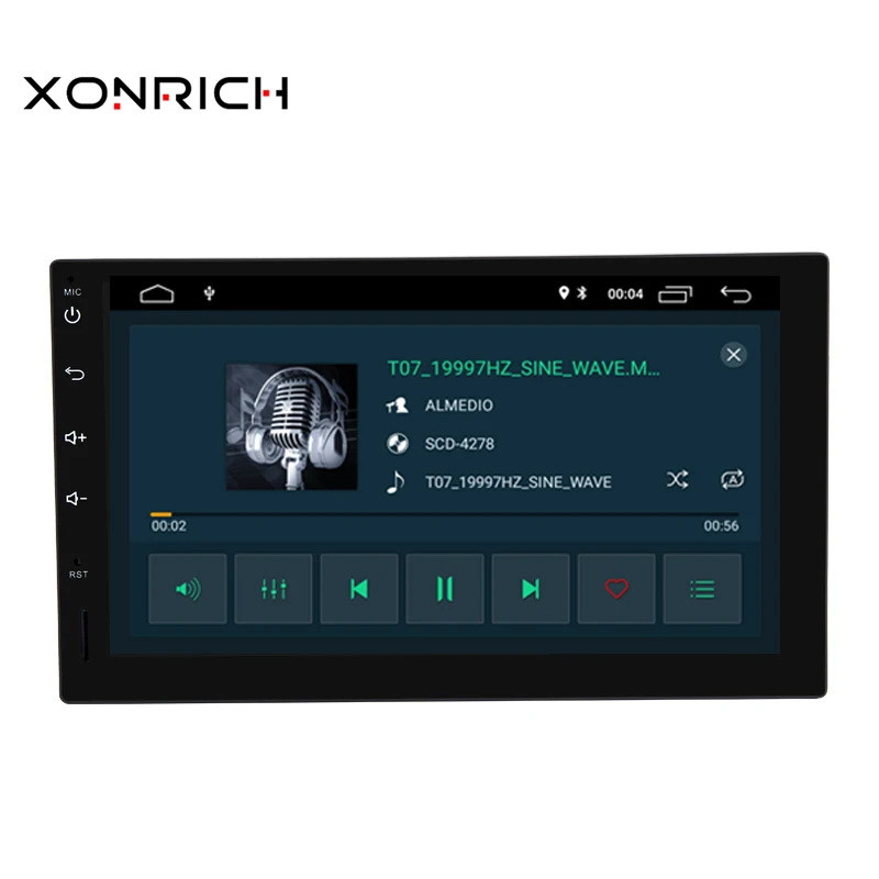 Cheap Autoradio Double Din Android 9.0 Universal Car Multimedia Player Stereo Head unit NO DVD Quad Core Wifi GPS Navi 178mm*100mm 2