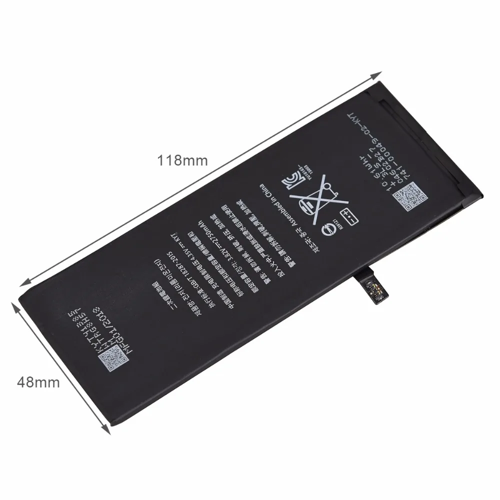 2018 جديد بطارية الهاتف ل فون 6 S زائد القدرة الحقيقية 2750 mAh استبدال بطاريات الهاتف المحمول + إصلاح أدوات + بطارية ملصقا