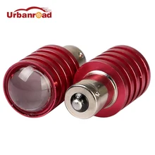Urbanroad 2 шт. 1156 BA15S P21W S25 белого и синего цвета красный 7 Вт светодиодные лампы с объективом автомобилей резервного Назад ВВЕРХ Обратный тормозная Хвост свет лампы 12 В LED