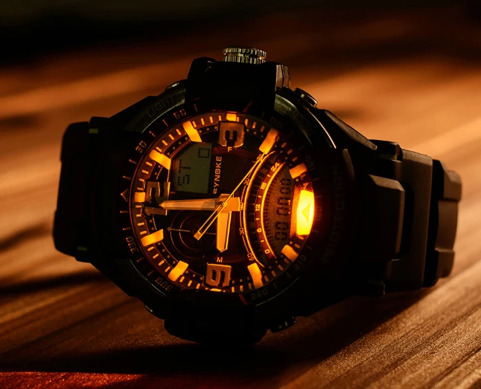 

Splendid Electronic Watch SYNOKE Waterproof Cool Mens New Multi Function Military Digital LED Quartz Sports Wrist Watch