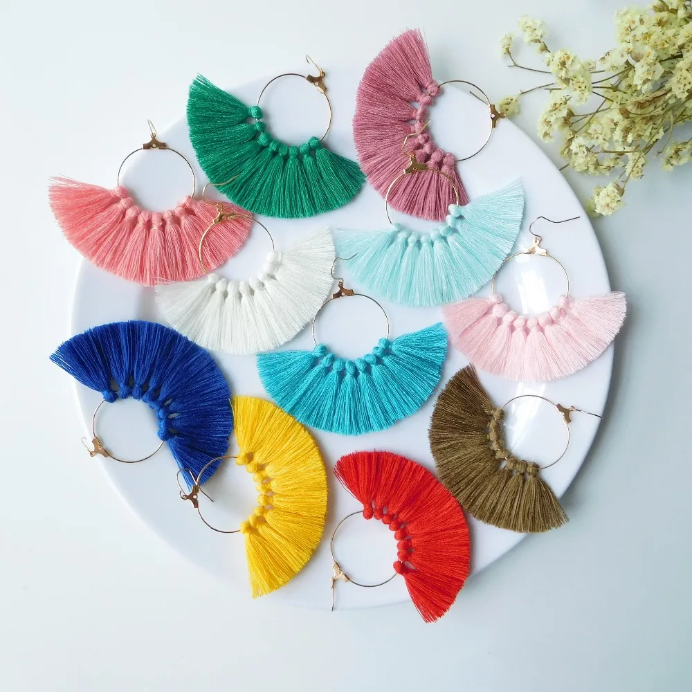 HC 2018 Summer Neon Tiered Long Tassel Earring Women Fashion Statement Dangle Earring Bohemian Fringe Vintage Earrings oorbellen HC 2018 Summer Neon Tiered Long Tassel Earring Women Fashion Statement Dangle Earring Bohemian Fringe Vintage Earrings oorbellen