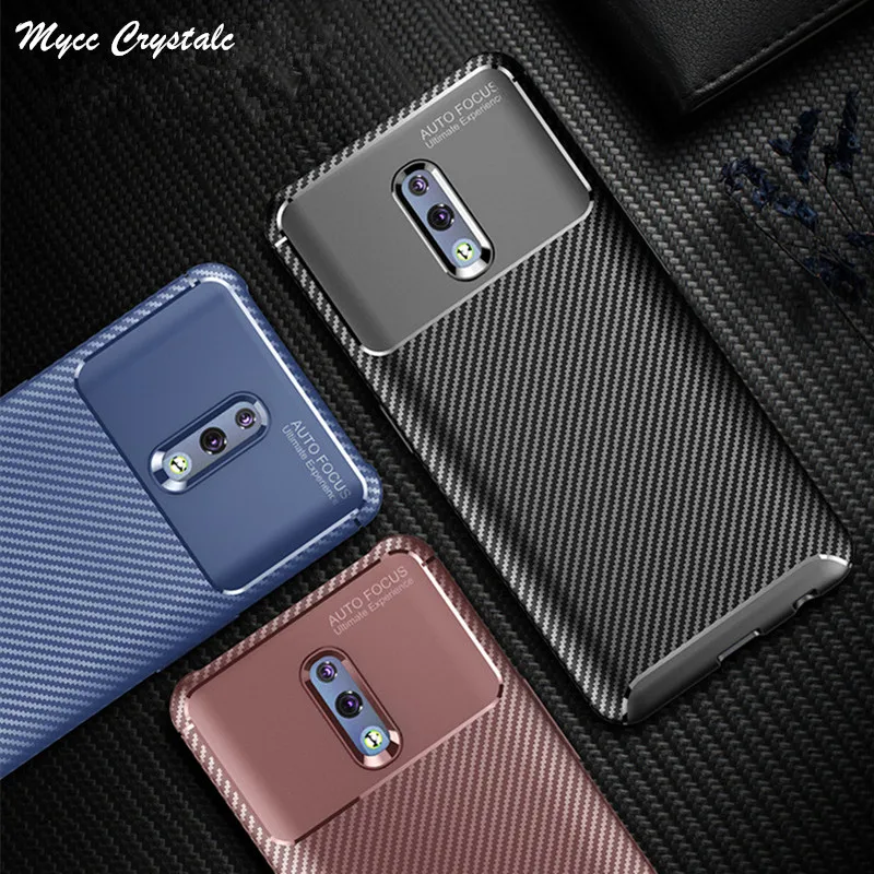 

For OPPO Reno 10x Zoom Case Network Design Soft Carbon Fiber Case For OPPO Reno Z RX17 Neo AX7 AX5 F11 Realme 3 2 Pro C1 U1 Case
