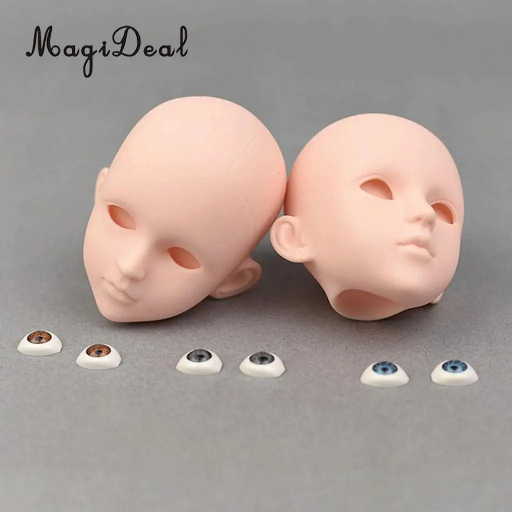 1/4 BJD DIY Custom Use - Safety Acrylic Eyes 14mm Eyeballs Brown Iris for Kurhn Dollfie MSD Doll Making Supplies