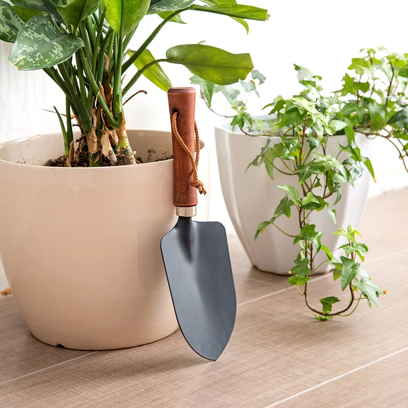 Практичная садовая лопата с деревянной ручкой грунт для растений лопаты цветы и для овощей, огородная почва лопатка садовые инструменты