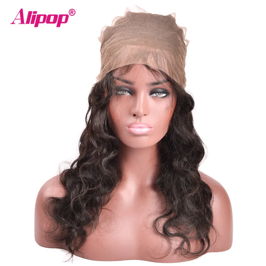 Body Wave Bundles With 360 Lace Closure Indian Human Hair Bundles with 360 Frontal Remy Human Hair 3 Bundles With Closure ALIPOP (1)