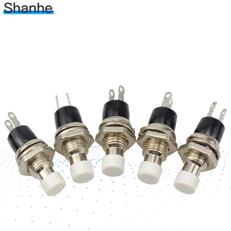 

White NO Normally Open Mini Momentary Spring Return Push Button Switch