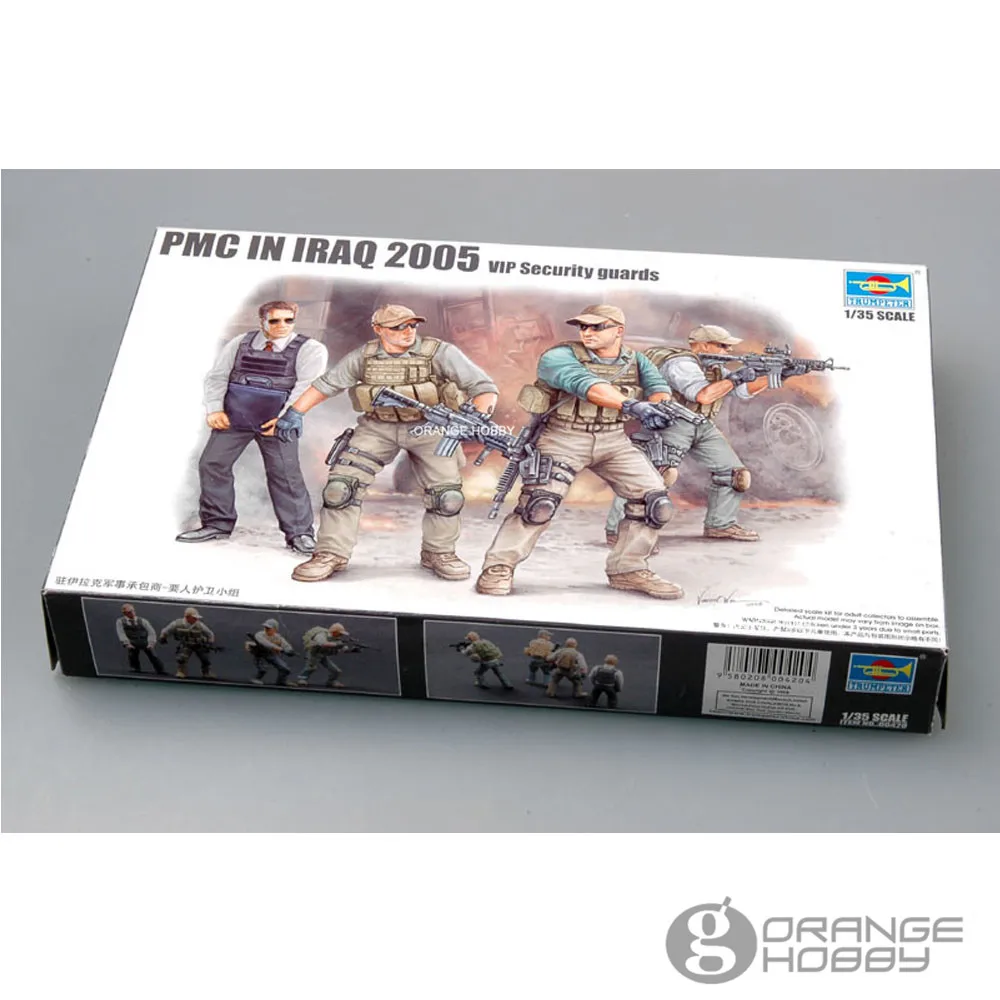 

OHS Trumpeter 00420 1/35 PMC VIP Security Guards in Iraq 2005 Miniatures Assembly Military figures Model Building Kits oh