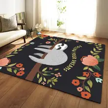 Creative Colorful Printed Carpet Modern Floormat Rectangle Anti-Slip Large Area Rug Kid Play Mat for Living Room Home Decor