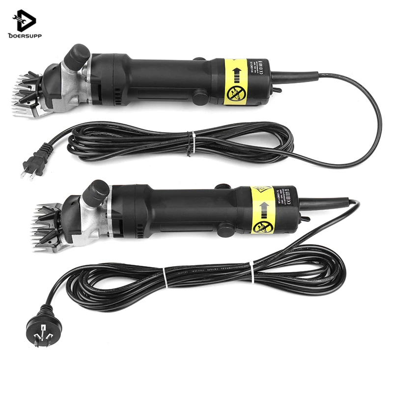 

Doersupp A Set Aluminum 110V/220V 690W Electric Sheep Shearing Clipper Scissors Shears Cutter Goat Clipper Machines AU/US Plug