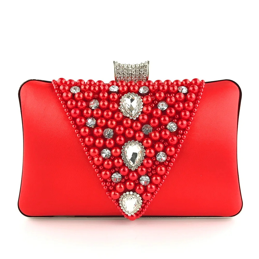 

Vintage Day Clutch with Special Design for Wedding and Party, Elegant Messenger Bag with Removable Chain