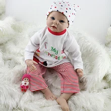 22 дюймов KAYDORA Детская кукла игрушка Reborn Cuddle Мягкий силикон-Виниловый реалистичные куклы для новорожденных 55 см для женщин