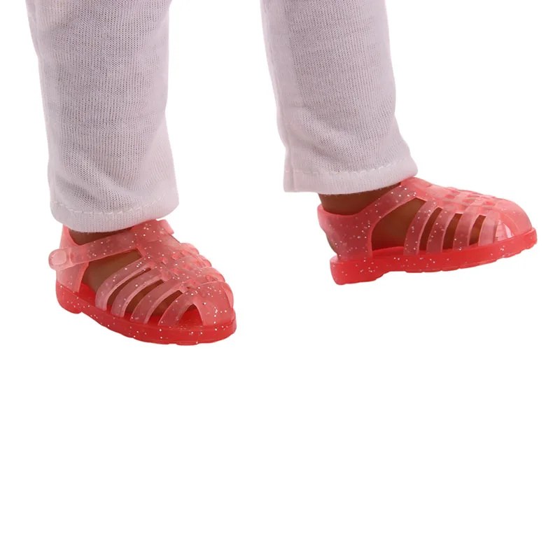 Fleta,, ярко-розовые сандалии для 14,5 Дюймов, Welllie Wishers, кукольные аксессуары, Повседневная модная одежда для новорожденных n1562