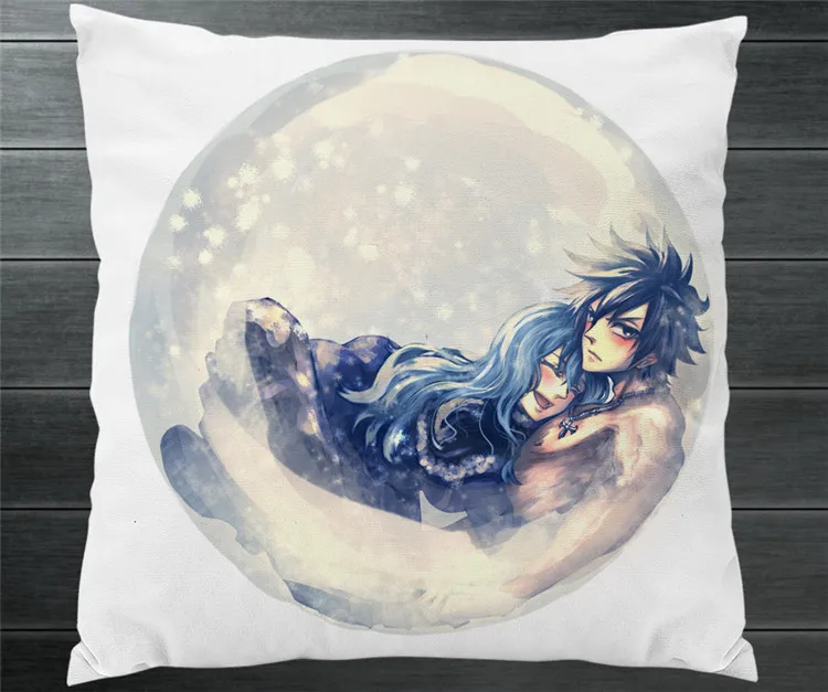 Fairy Tail Grau Fullbuster Juvia Lockser Fanart Zwei Seite Kissenbezug Kissen Fall Abdeckung Cosplay Manga Geschenk Bett Sofa Auto Dekor Neue Anime Costumes Aliexpress