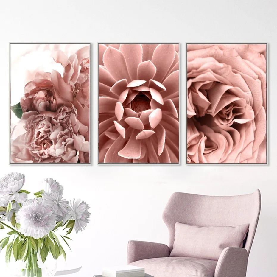 VINTAGE FLOWERS Art Print Poster Rose Roses Bouquet Floral Garden Kitchen Home