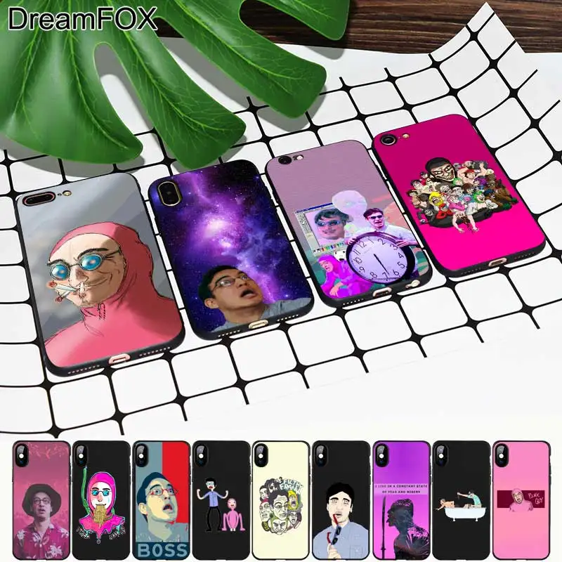 Beste DREAMFOX M475 Filthy Frank Black Soft TPU Silicone Case Cover Voor Apple iPhone XR XS Max X 8 7 6 6 s Plus 5 5 s 5g SE